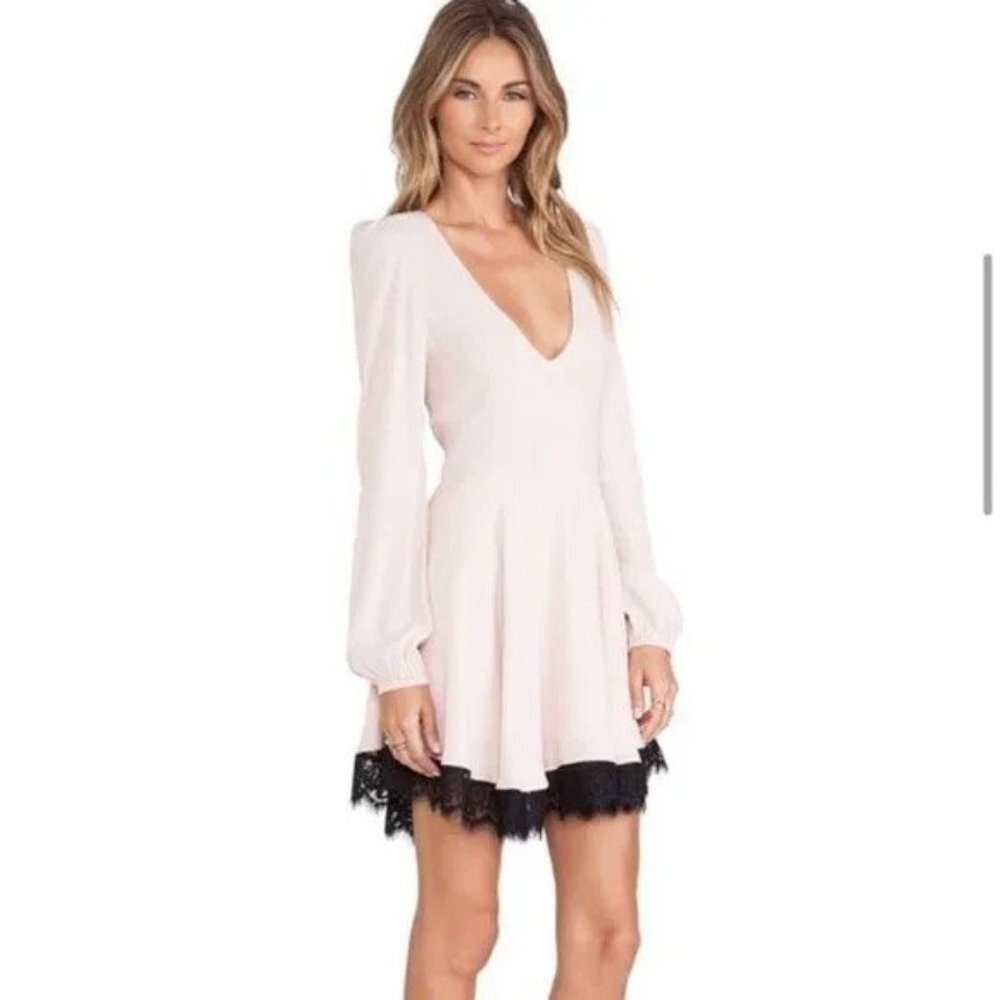 Lovers + Friends Powder Pink Shimmy Mini Dress P3993